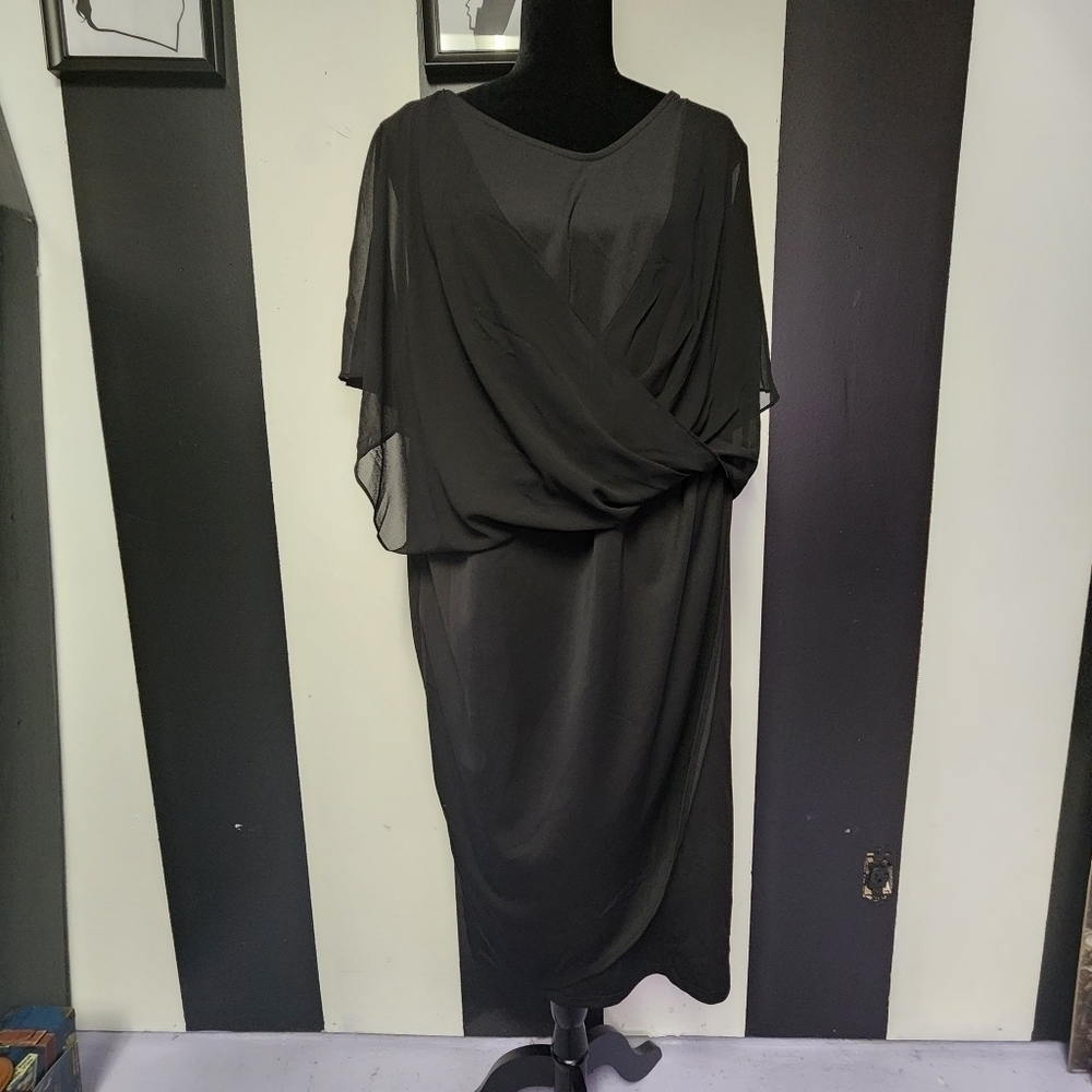 NWT Grecian chaffon wrap dress